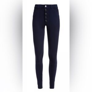 Alice + Olivia Mikah button front suede leggings size 2.